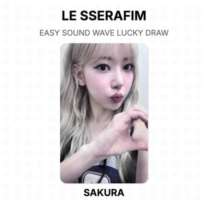 LE SSERAFIM EASY SOUND WAVE LUCKY DRAW Official Photocard