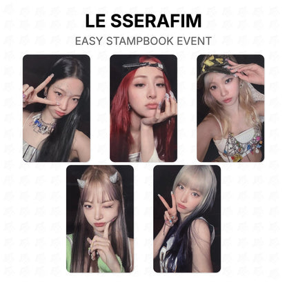 LE SSERAFIM EASY STAMPBOOK EVENT Official Photocard
