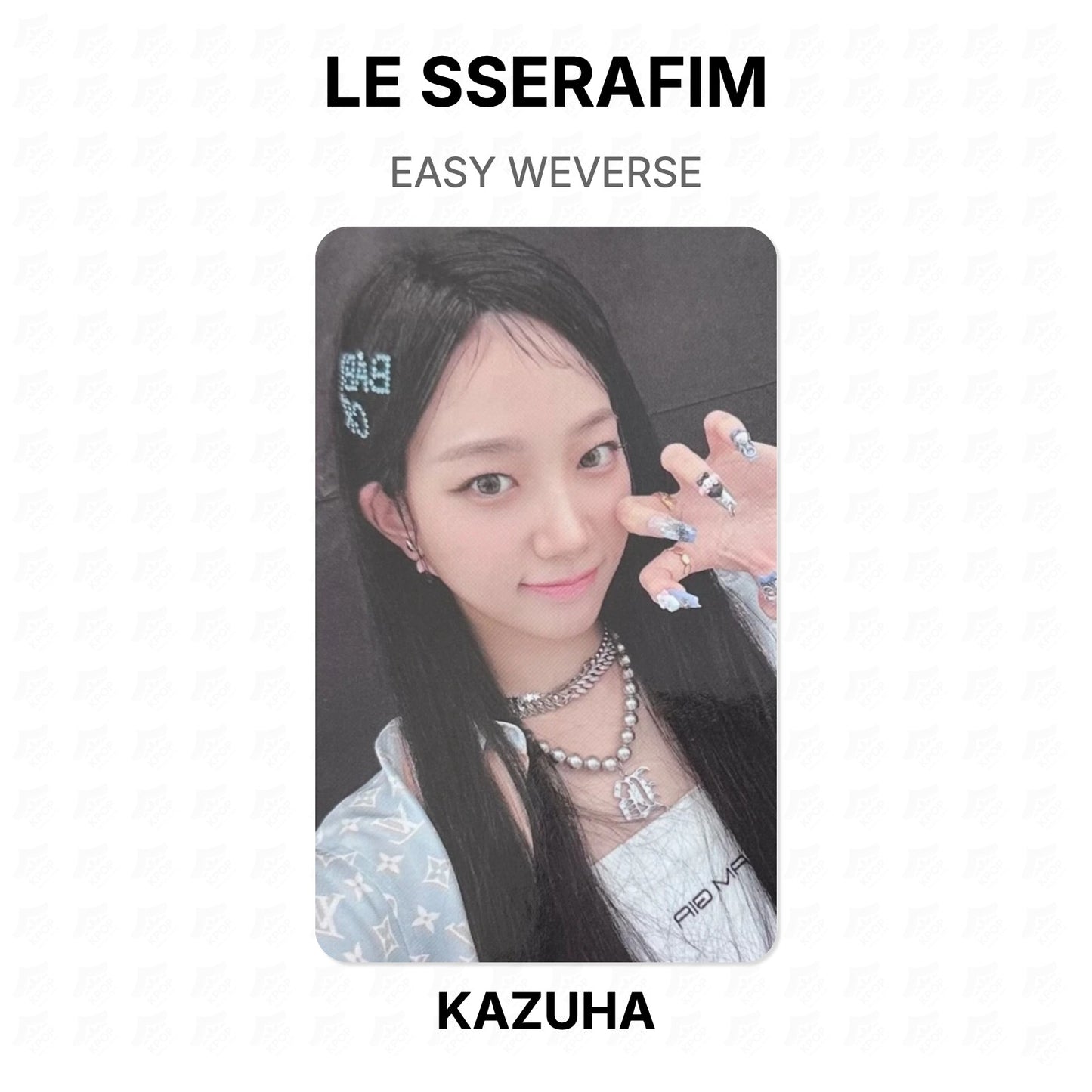 LE SSERAFIM EASY WEVERSE Official Photocard
