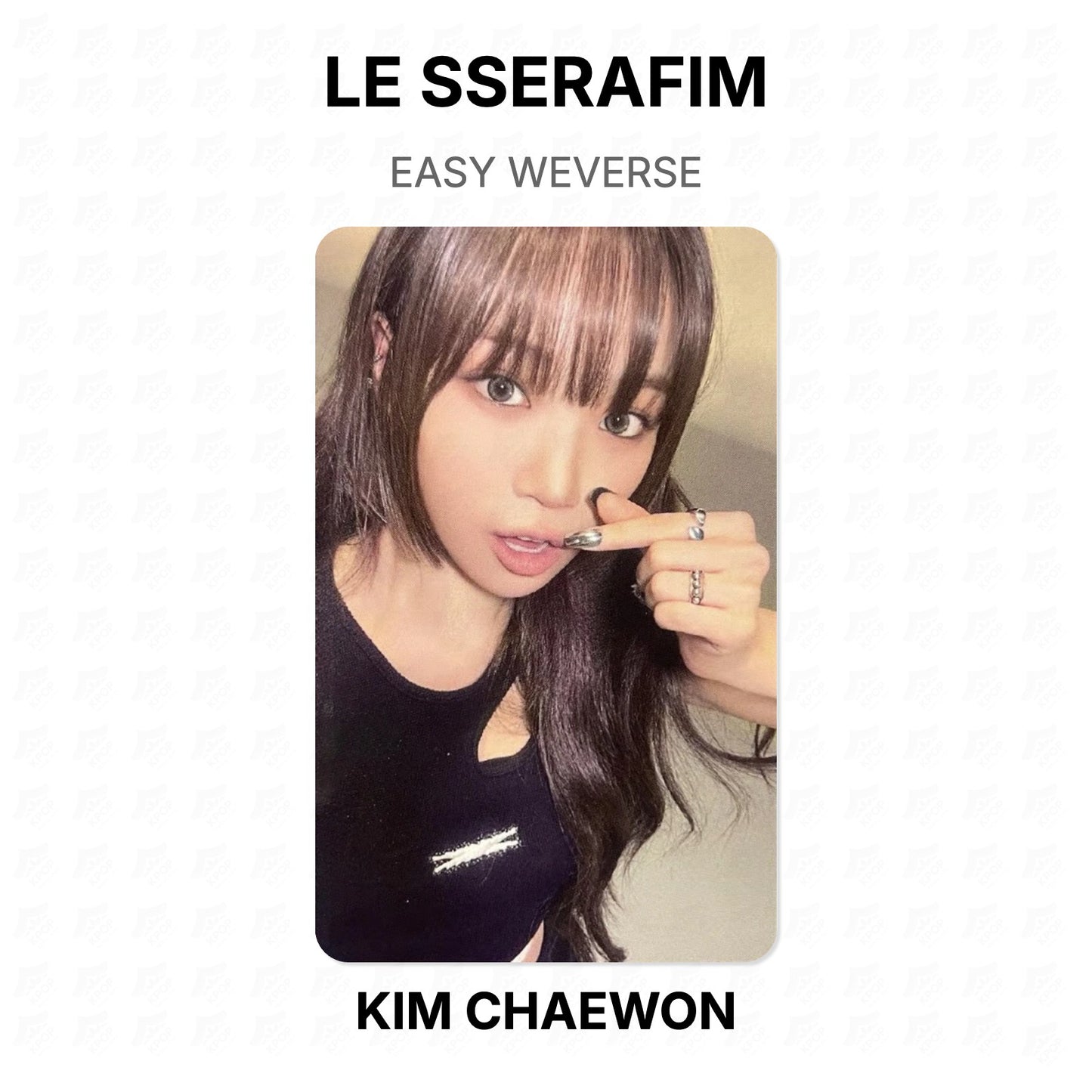 LE SSERAFIM EASY WEVERSE Official Photocard