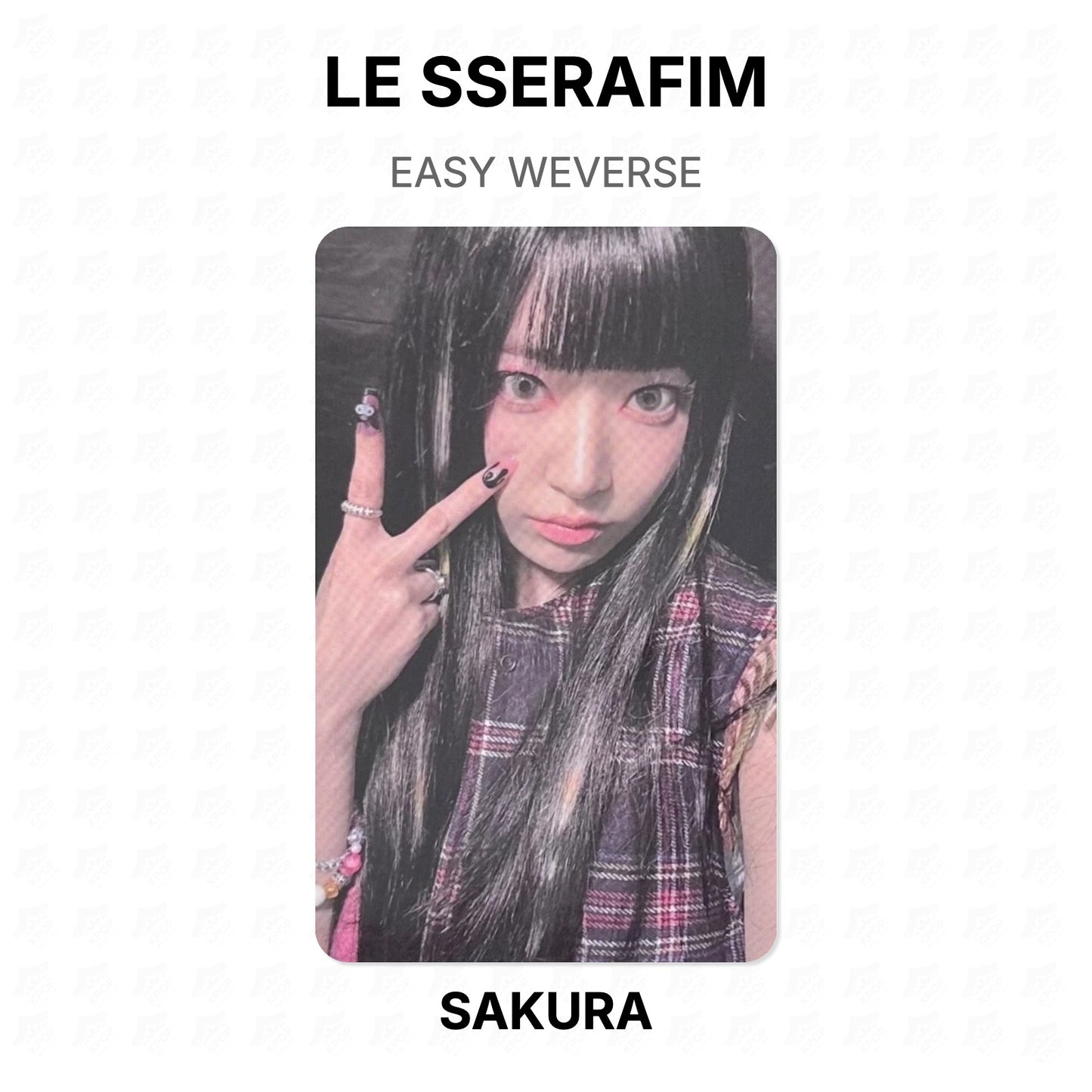 LE SSERAFIM EASY WEVERSE Official Photocard