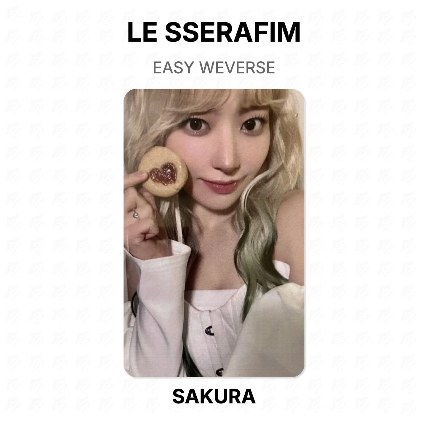 LE SSERAFIM EASY WEVERSE Official Photocard