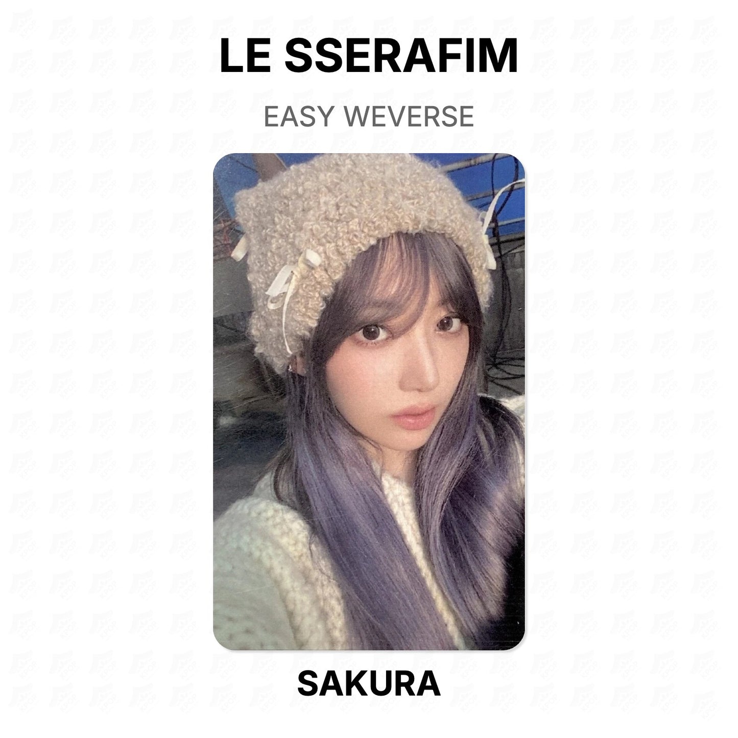 LE SSERAFIM EASY WEVERSE Official Photocard