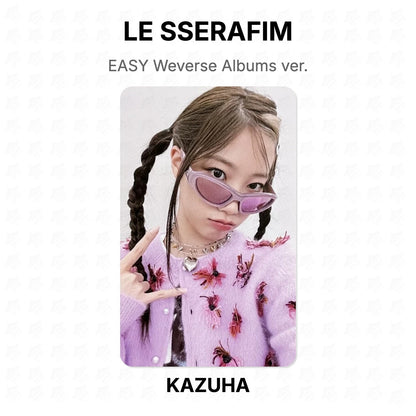 LE SSERAFIM EASY Weverse Albums ver. Official Photocard