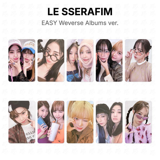 LE SSERAFIM EASY Weverse Albums ver. Official Photocard