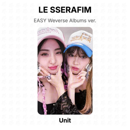 LE SSERAFIM EASY Weverse Albums ver. Official Photocard