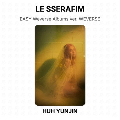 LE SSERAFIM EASY Weverse Albums ver. WEVERSE Official Photocard