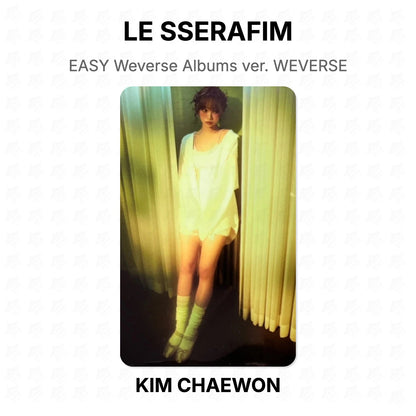 LE SSERAFIM EASY Weverse Albums ver. WEVERSE Official Photocard