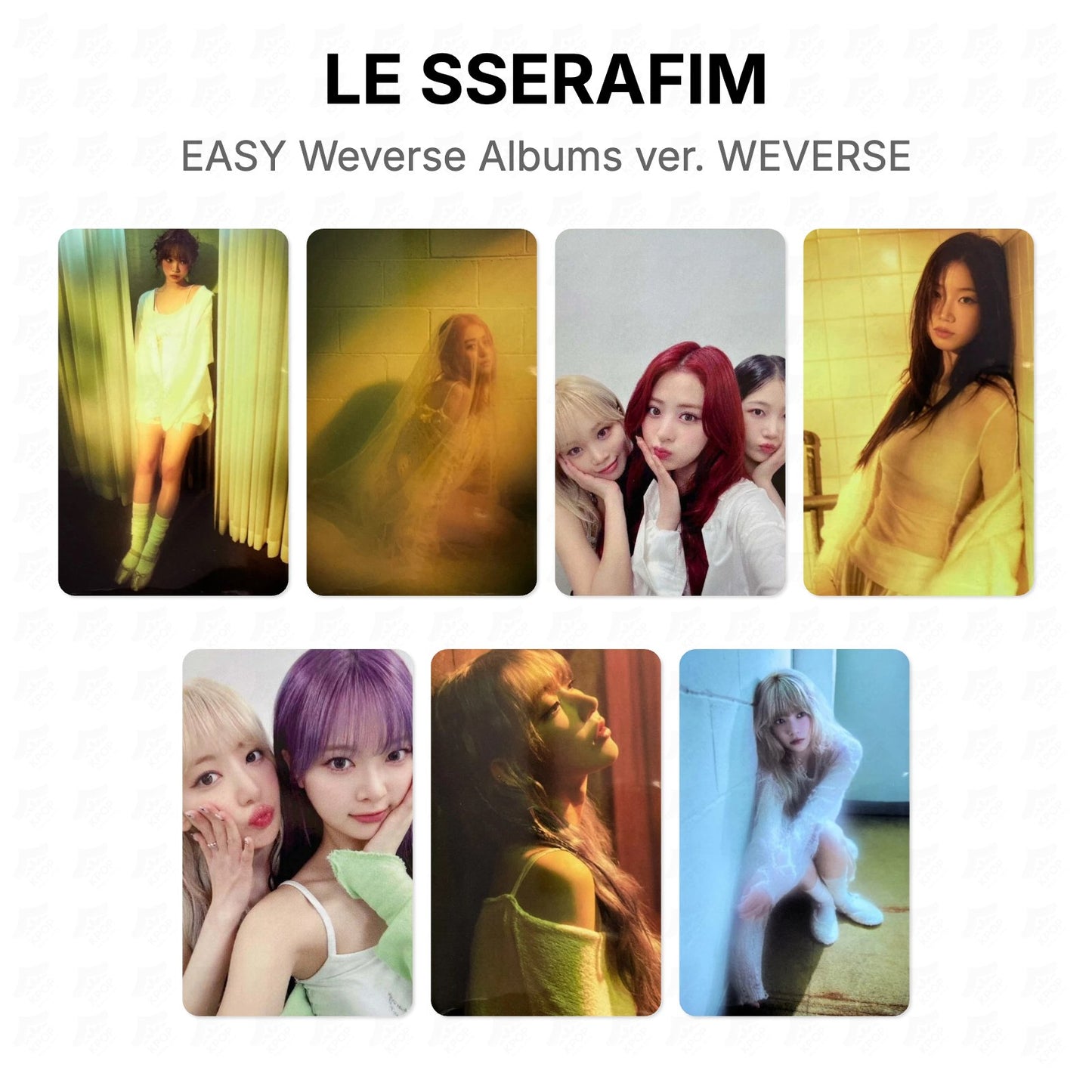 LE SSERAFIM EASY Weverse Albums ver. WEVERSE Official Photocard