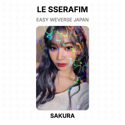 LE SSERAFIM EASY WEVERSE JAPAN Official Photocard