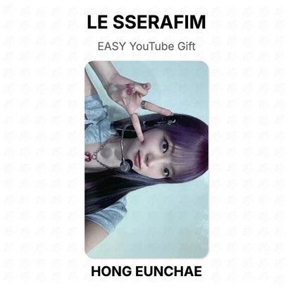 LE SSERAFIM EASY YouTube Gift Official Photocard
