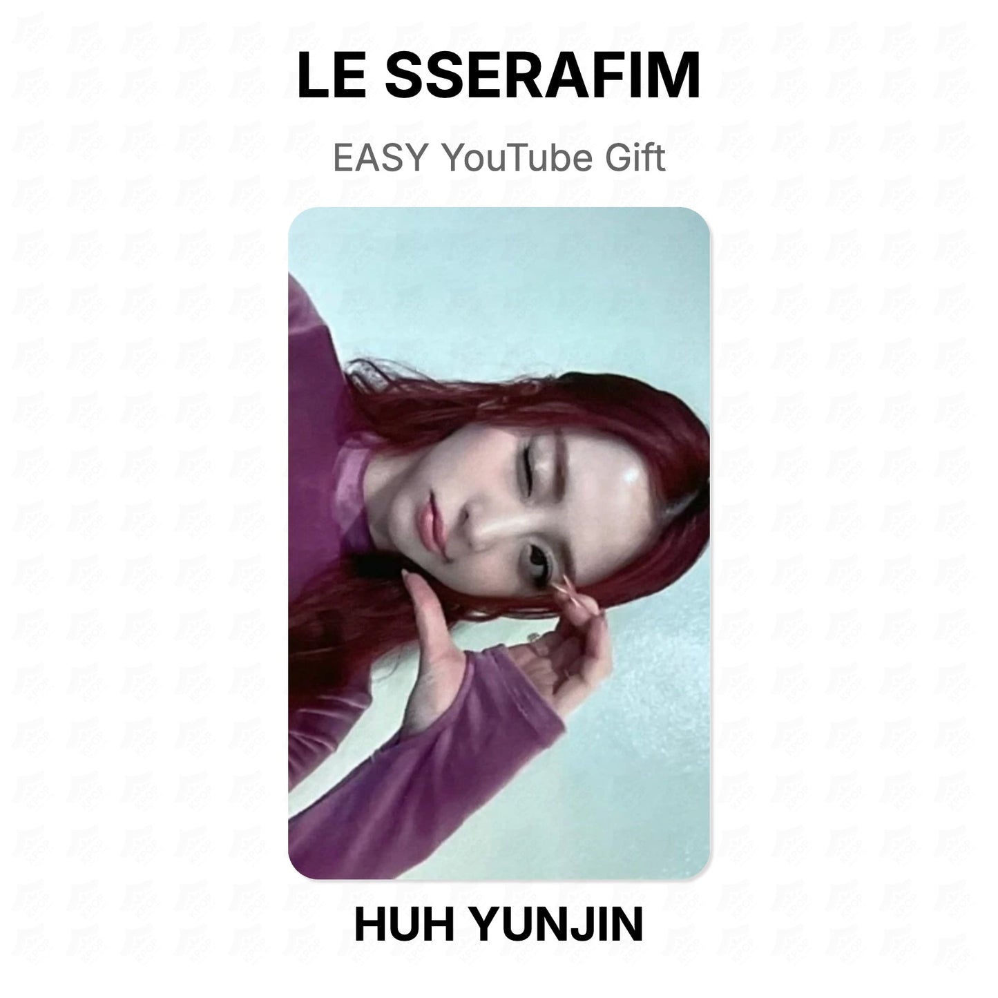LE SSERAFIM EASY YouTube Gift Official Photocard