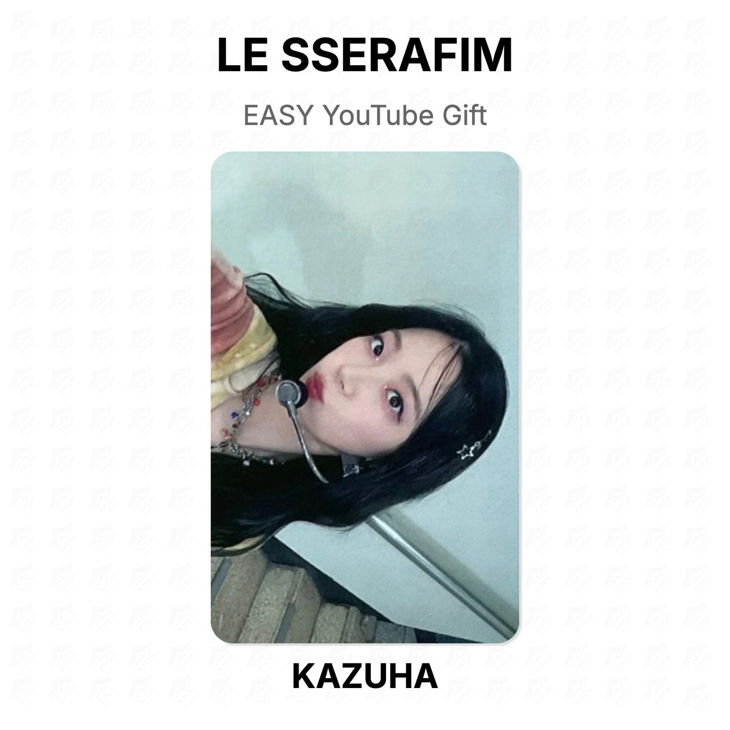 LE SSERAFIM EASY YouTube Gift Official Photocard