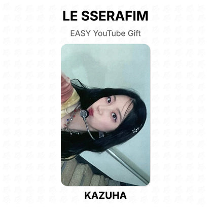 LE SSERAFIM EASY YouTube Gift Official Photocard