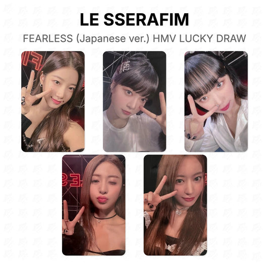 LE SSERAFIM FEARLESS (Japanese ver.) HMV LUCKY DRAW Official Photocard