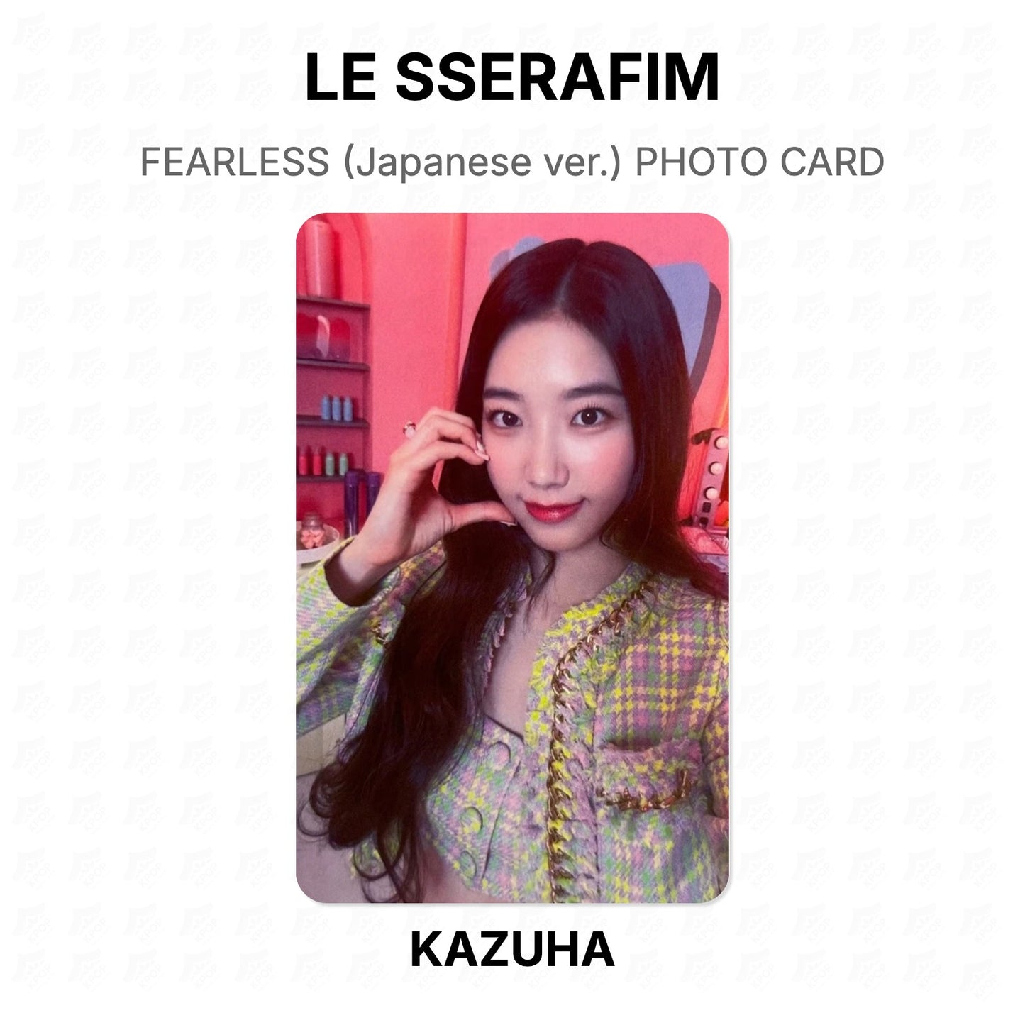 LE SSERAFIM FEARLESS (Japanese ver.) PHOTO CARD Official Photocard