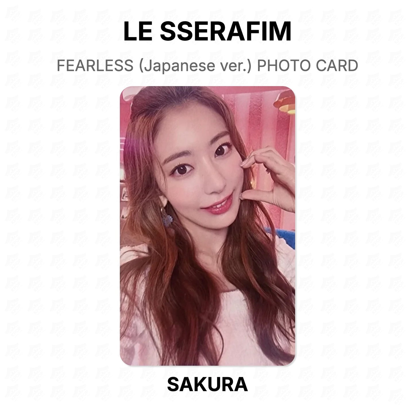 LE SSERAFIM FEARLESS (Japanese ver.) PHOTO CARD Official Photocard