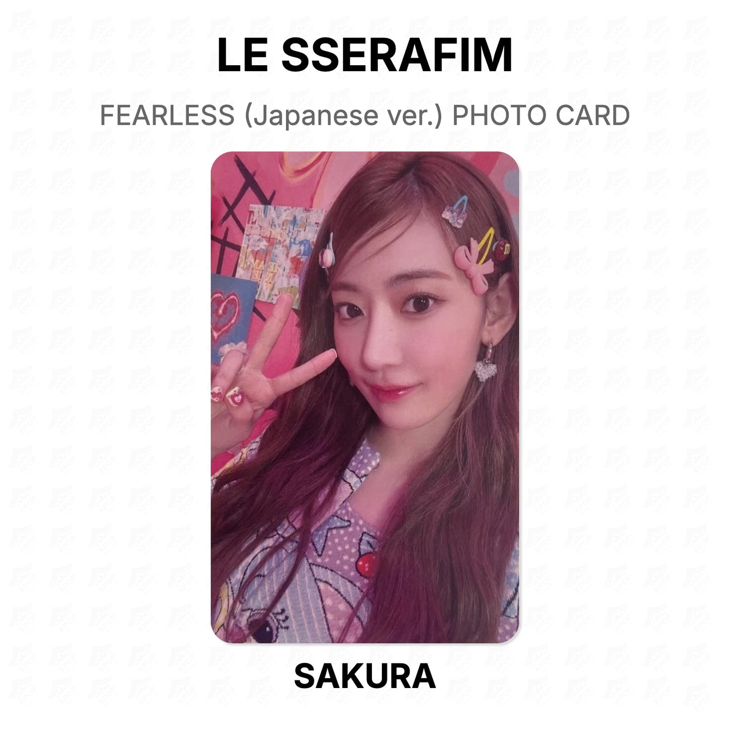 LE SSERAFIM FEARLESS (Japanese ver.) PHOTO CARD Official Photocard