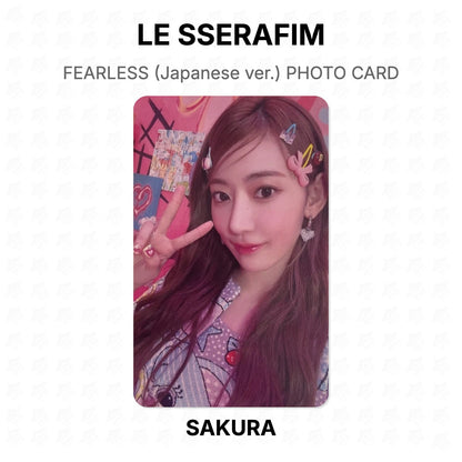 LE SSERAFIM FEARLESS (Japanese ver.) PHOTO CARD Official Photocard