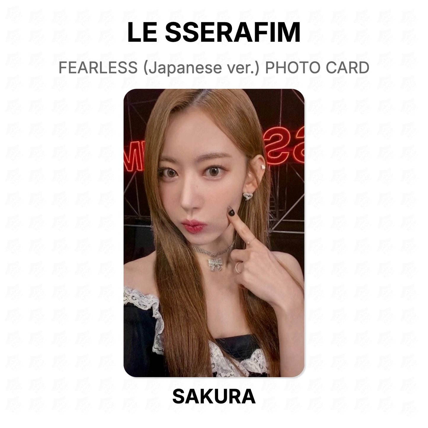 LE SSERAFIM FEARLESS (Japanese ver.) PHOTO CARD Official Photocard