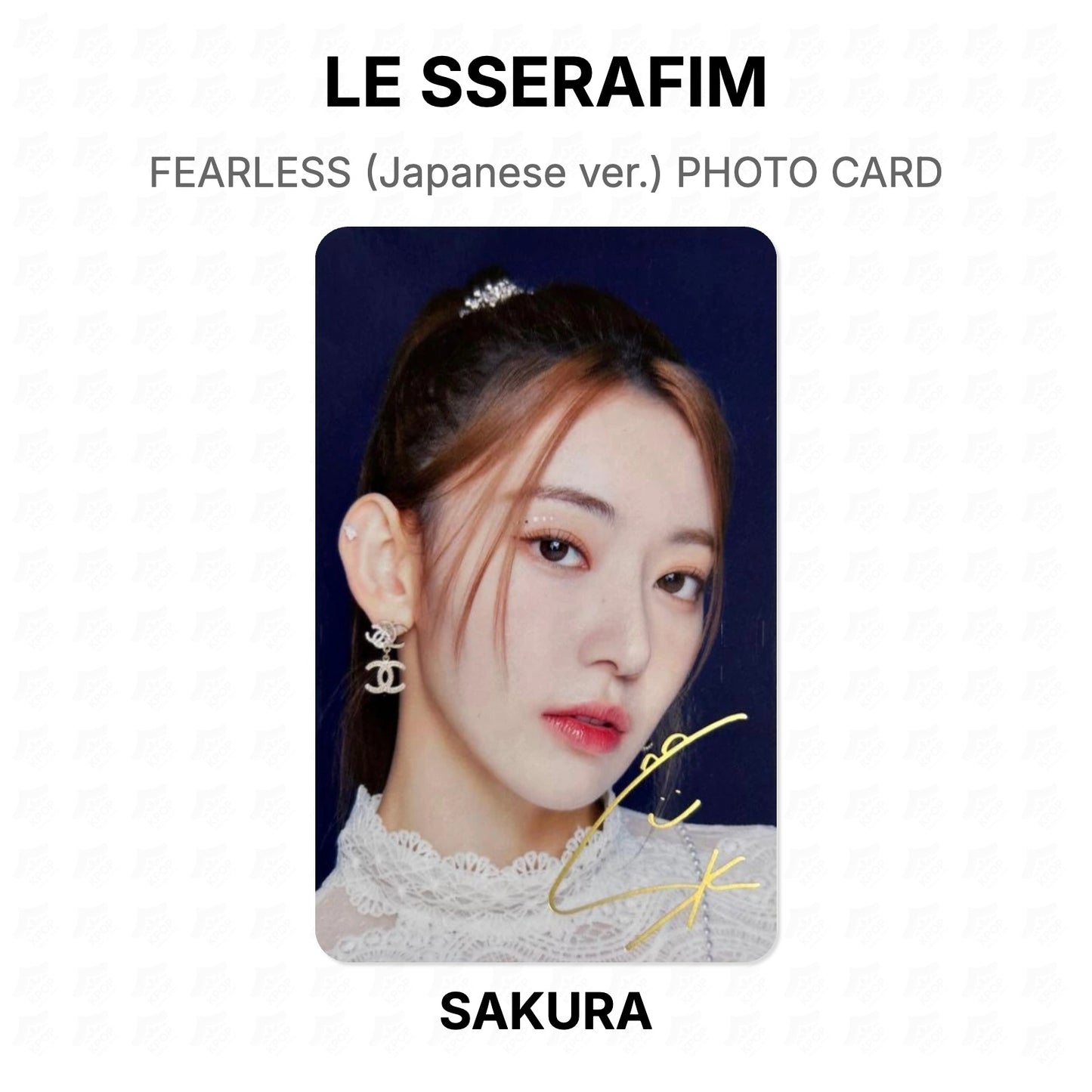 LE SSERAFIM FEARLESS (Japanese ver.) PHOTO CARD Official Photocard