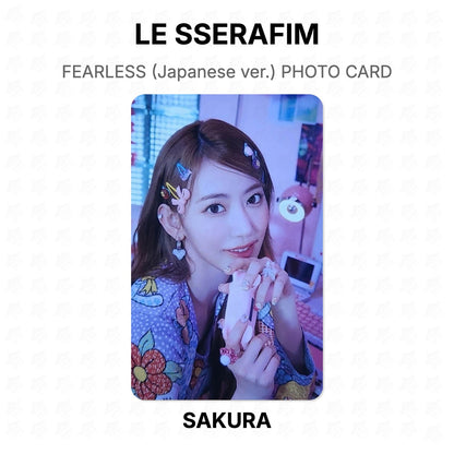 LE SSERAFIM FEARLESS (Japanese ver.) PHOTO CARD Official Photocard