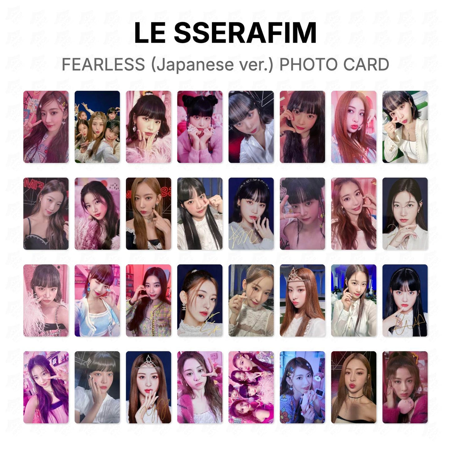 LE SSERAFIM FEARLESS (Japanese ver.) PHOTO CARD Official Photocard