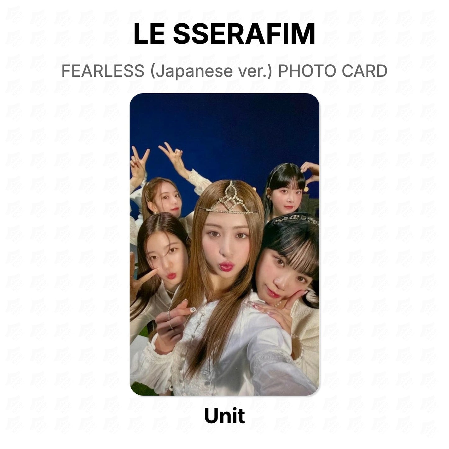 LE SSERAFIM FEARLESS (Japanese ver.) PHOTO CARD Official Photocard