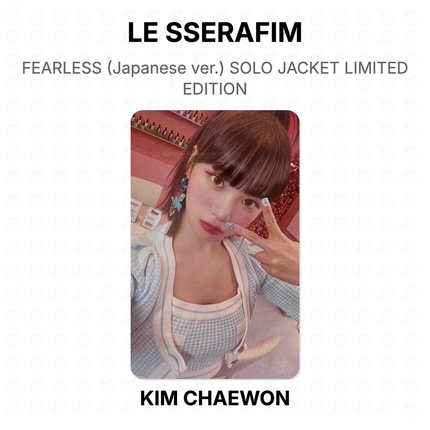 LE SSERAFIM FEARLESS (Japanese ver.) SOLO JACKET LIMITED EDITION Official Photocard