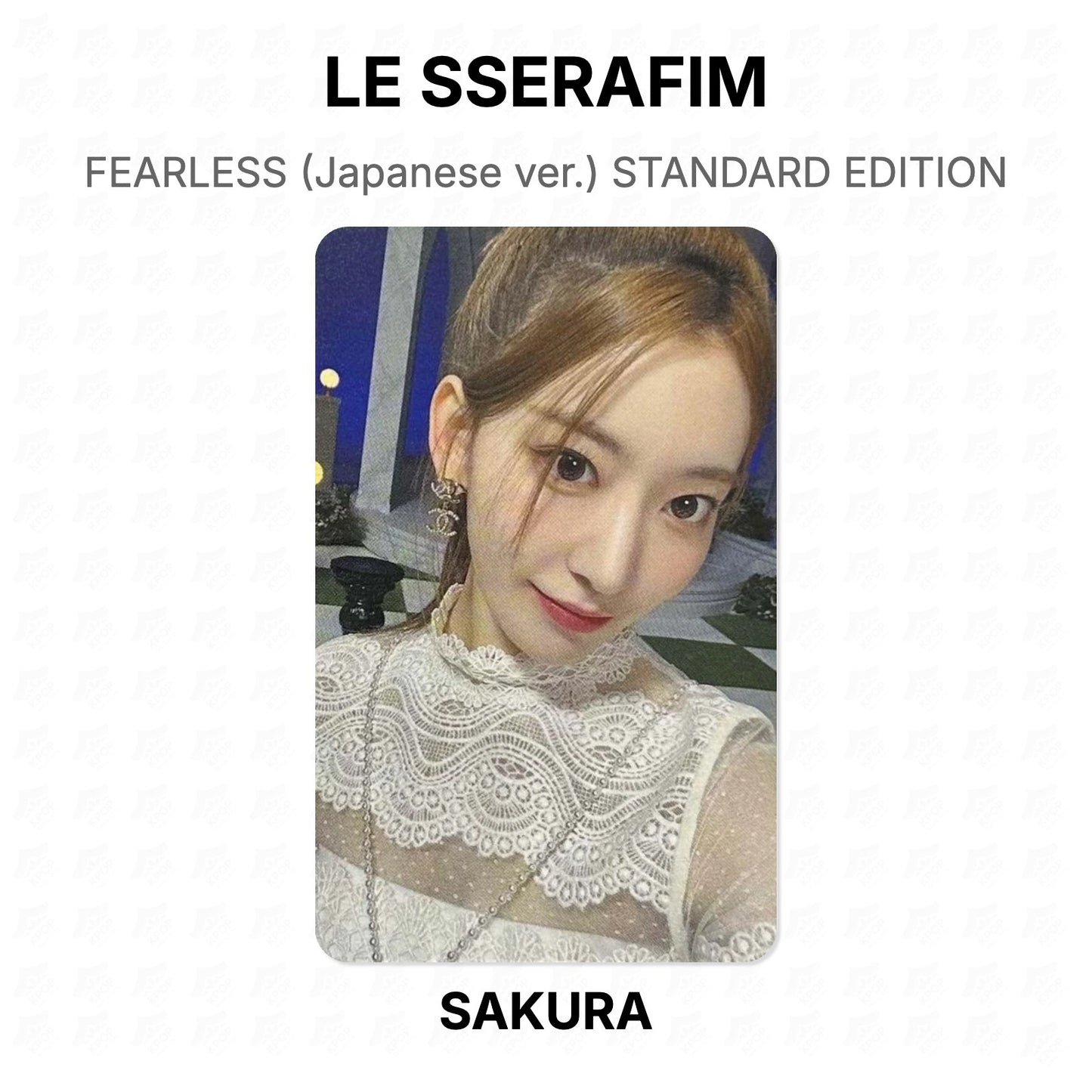 LE SSERAFIM FEARLESS (Japanese ver.) STANDARD EDITION Official Photocard