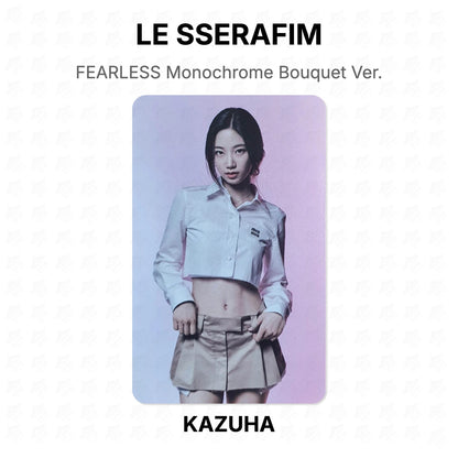 LE SSERAFIM FEARLESS Monochrome Bouquet Ver. Official Photocard
