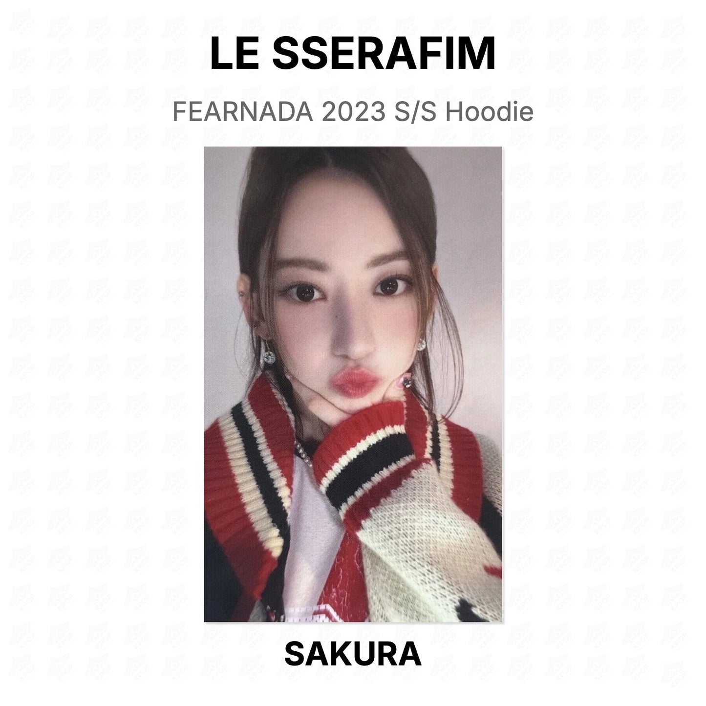 LE SSERAFIM FEARNADA 2023 S/S Hoodie Official Photocard