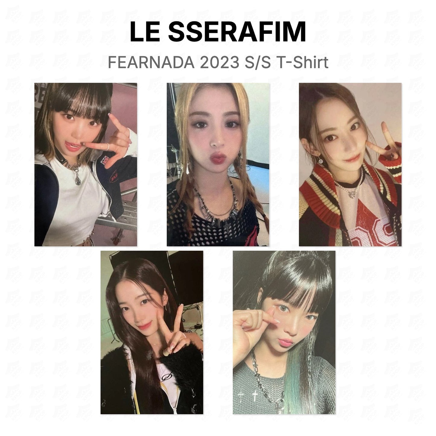 LE SSERAFIM FEARNADA 2023 S/S T-Shirt Official Photocard