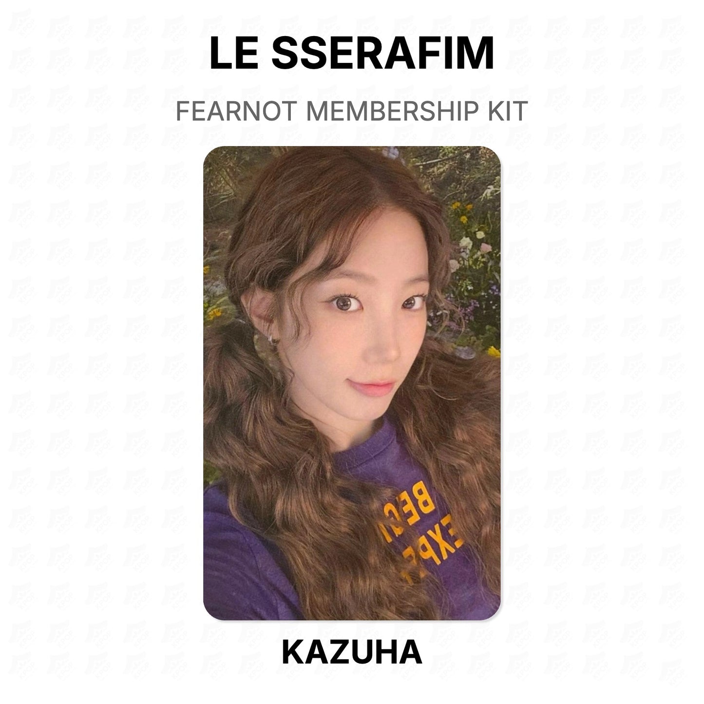 LE SSERAFIM FEARNOT MEMBERSHIP KIT Official Photocard