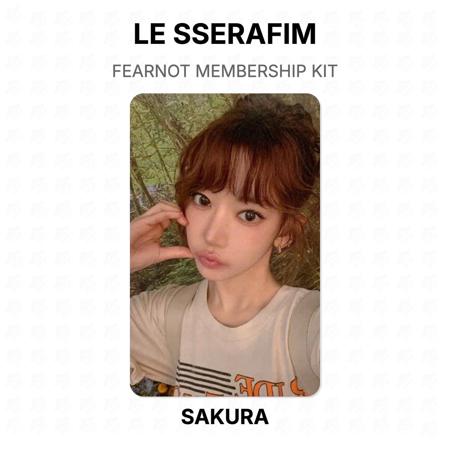 LE SSERAFIM FEARNOT MEMBERSHIP KIT Official Photocard