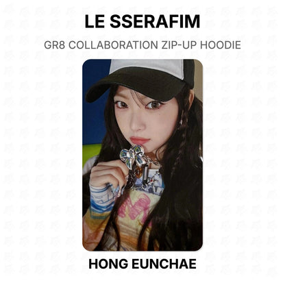 LE SSERAFIM GR8 COLLABORATION ZIP-UP HOODIE Official Photocard