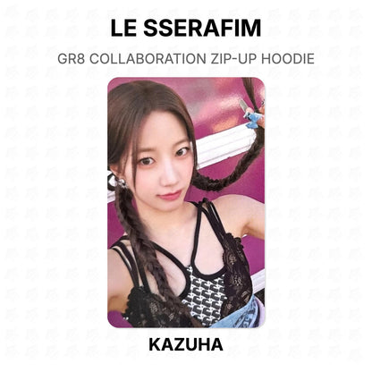 LE SSERAFIM GR8 COLLABORATION ZIP-UP HOODIE Official Photocard