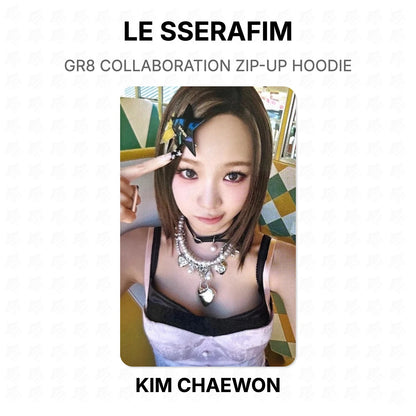 LE SSERAFIM GR8 COLLABORATION ZIP-UP HOODIE Official Photocard
