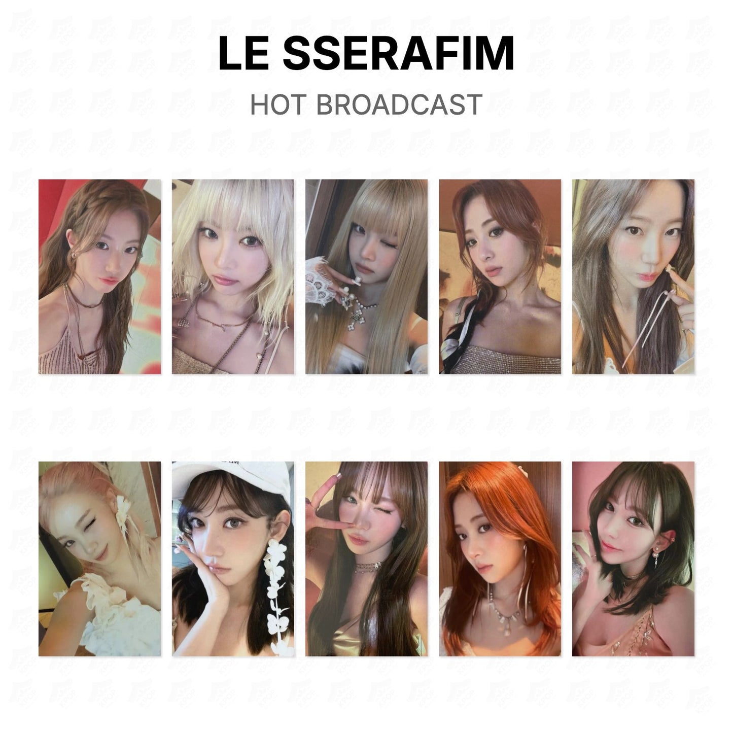 LE SSERAFIM HOT BROADCAST Official Photocard