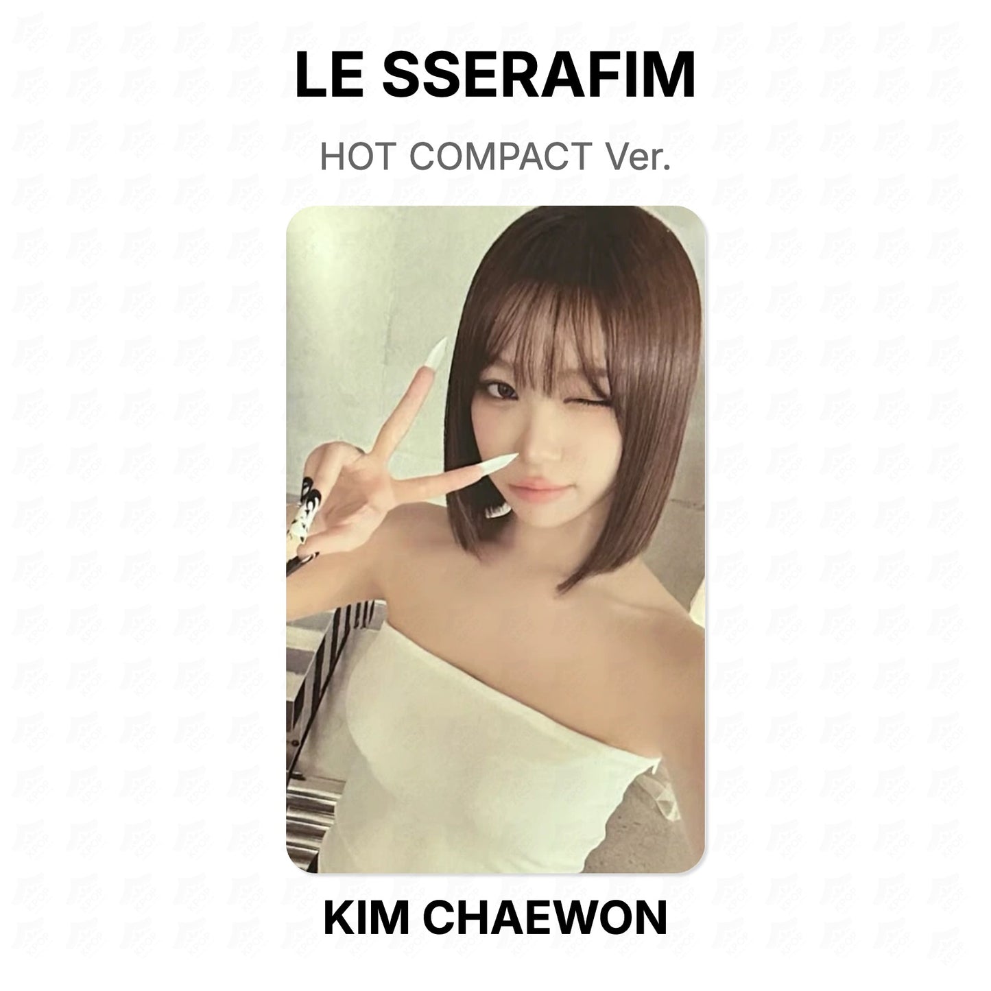 LE SSERAFIM HOT COMPACT Ver. Official Photocard