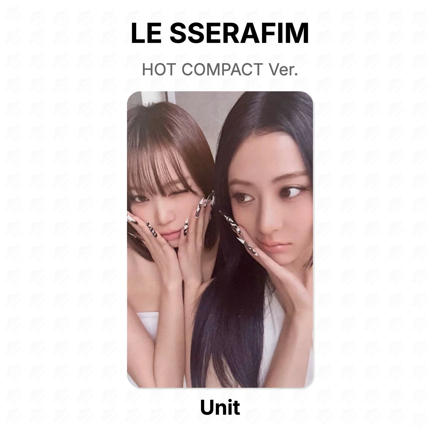 LE SSERAFIM HOT COMPACT Ver. Official Photocard