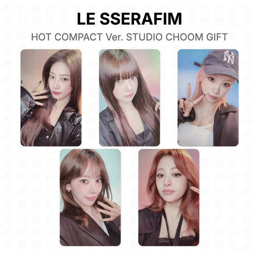 LE SSERAFIM HOT COMPACT Ver. STUDIO CHOOM GIFT Official Photocard