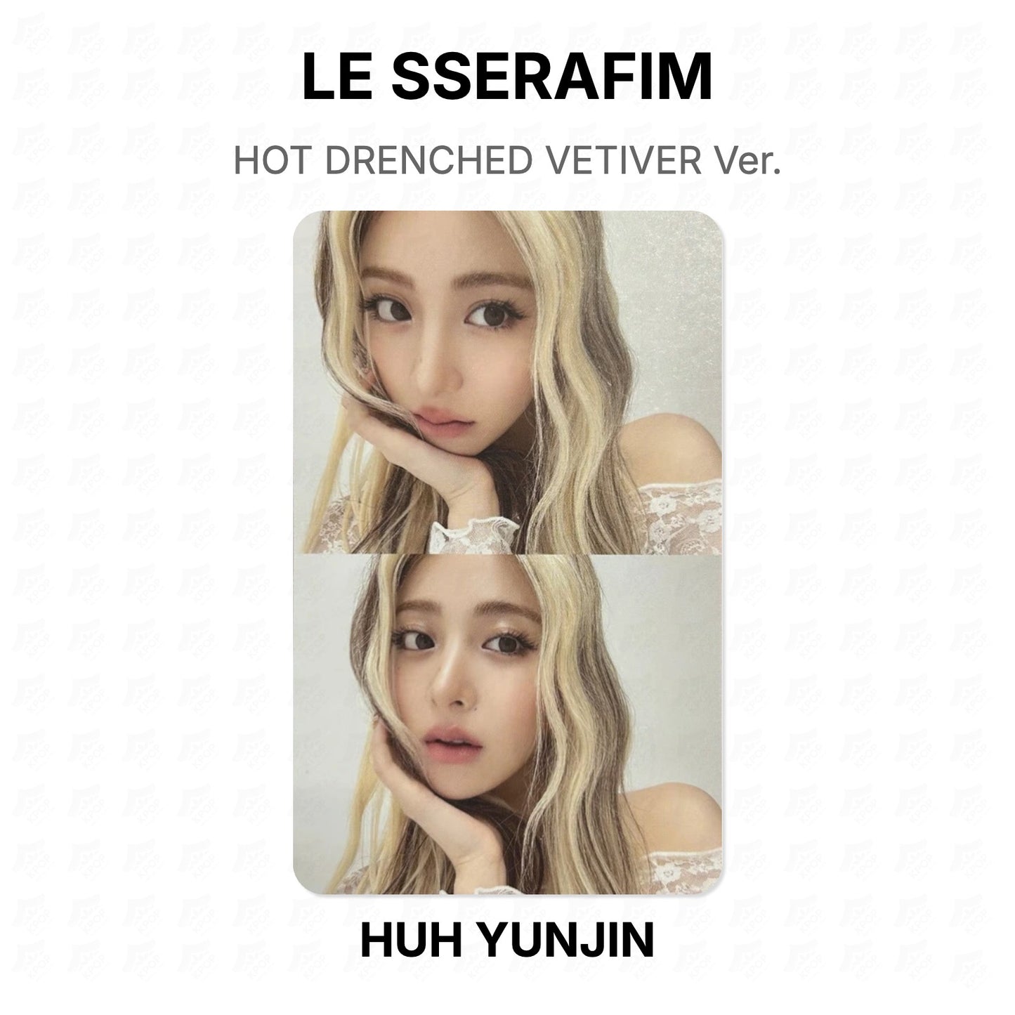 LE SSERAFIM HOT DRENCHED VETIVER Ver. Official Photocard