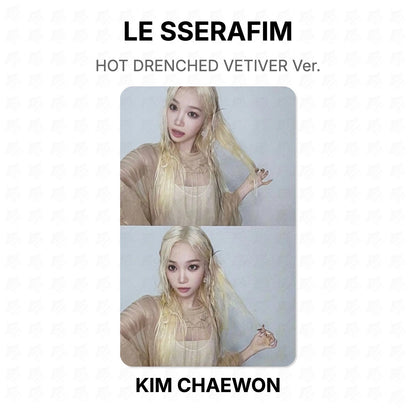 LE SSERAFIM HOT DRENCHED VETIVER Ver. Official Photocard