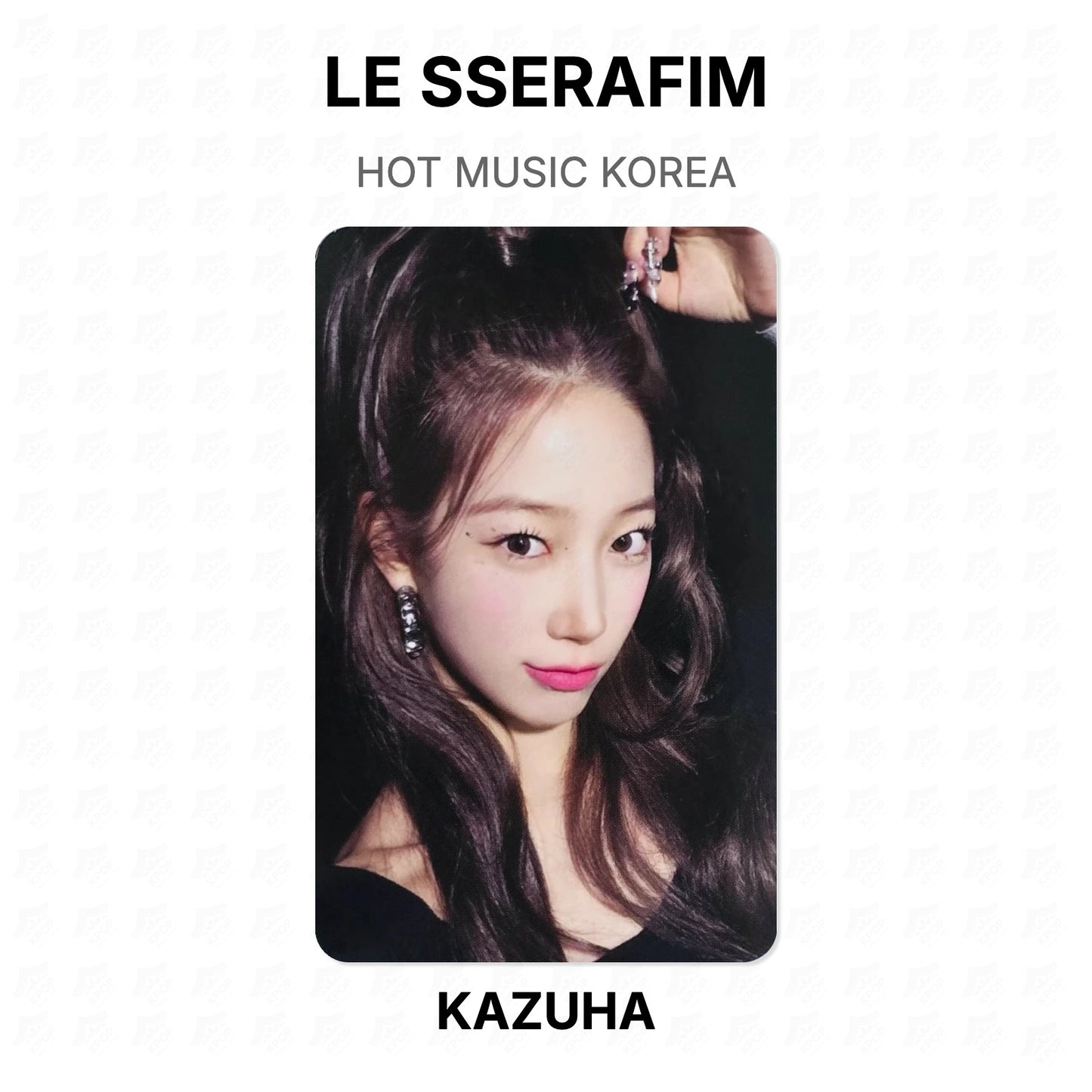 LE SSERAFIM HOT MUSIC KOREA Official Photocard