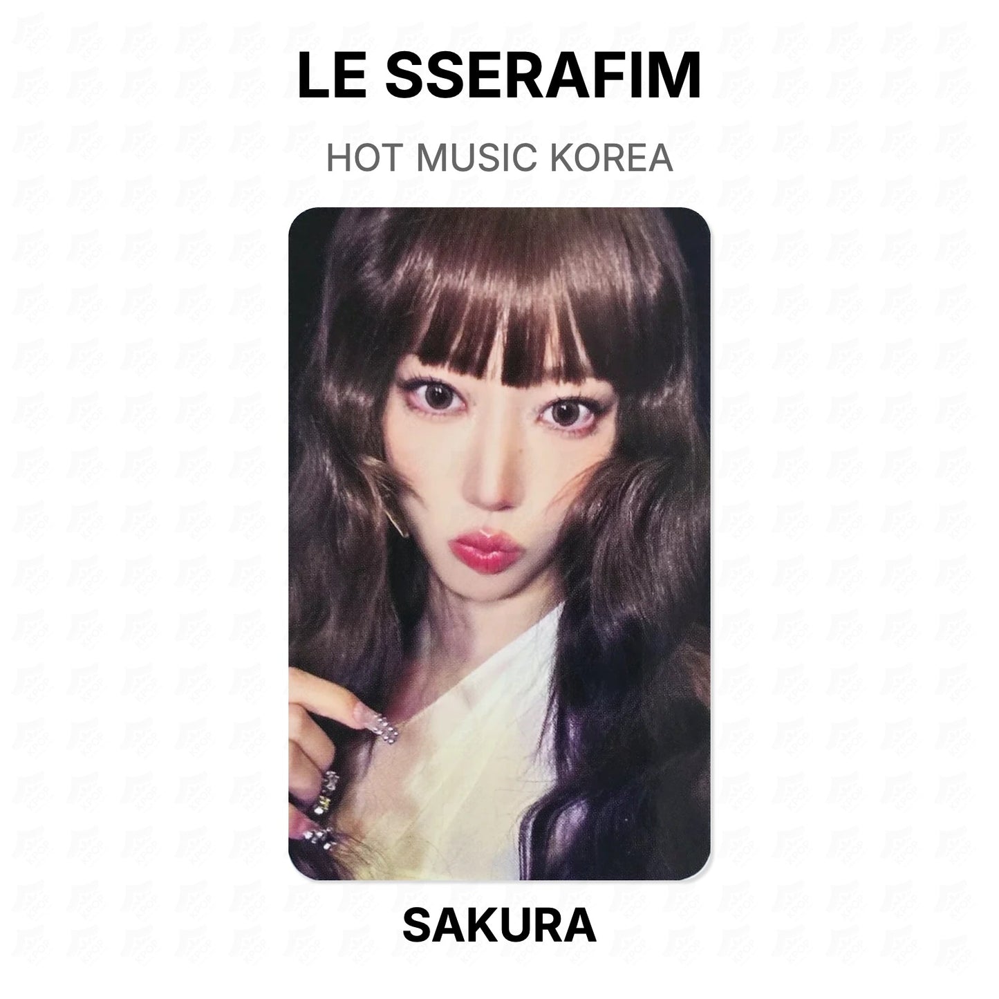 LE SSERAFIM HOT MUSIC KOREA Official Photocard