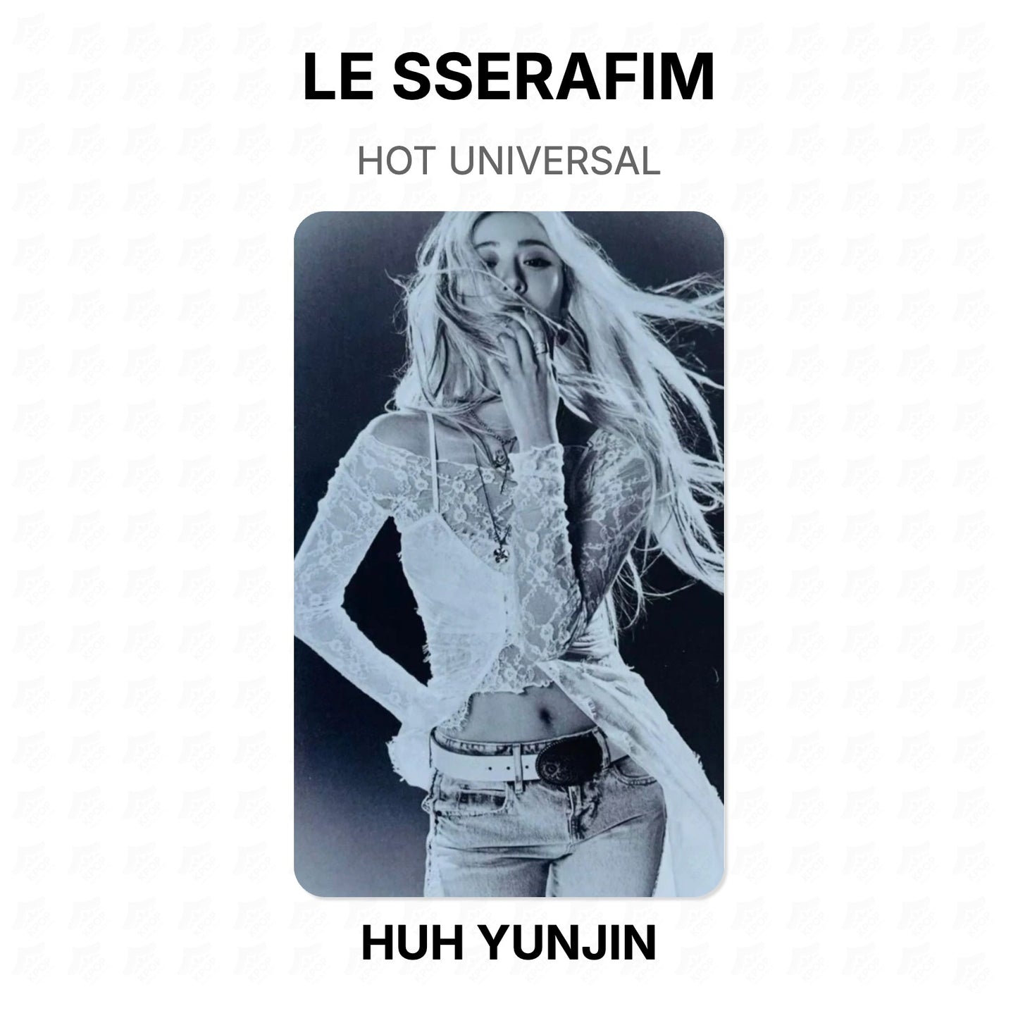 LE SSERAFIM HOT UNIVERSAL Official Photocard