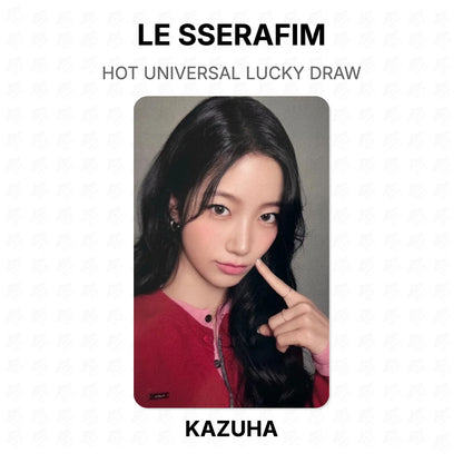 LE SSERAFIM HOT UNIVERSAL LUCKY DRAW Official Photocard