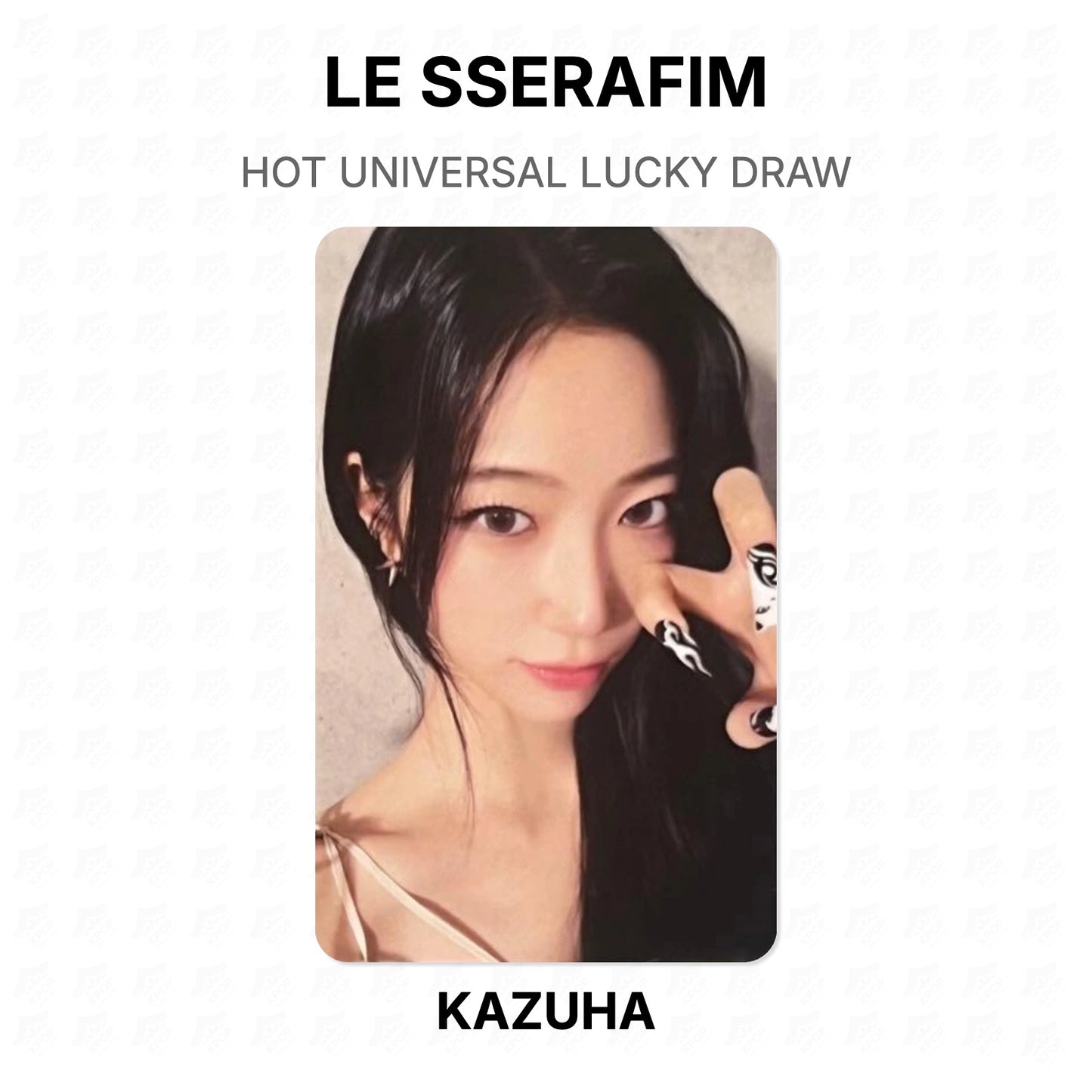 LE SSERAFIM HOT UNIVERSAL LUCKY DRAW Official Photocard