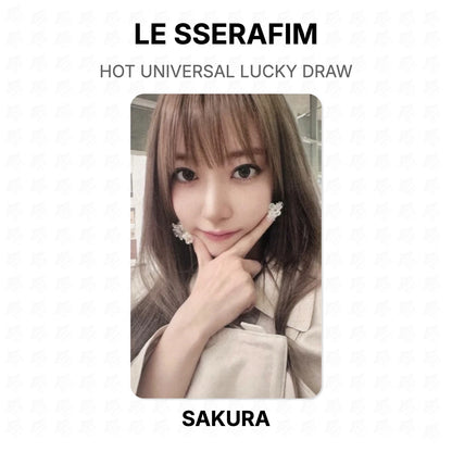 LE SSERAFIM HOT UNIVERSAL LUCKY DRAW Official Photocard